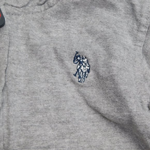 US Polo Assn Boys 12 months Grey Full Zip Hoodie - Picture 2 of 5